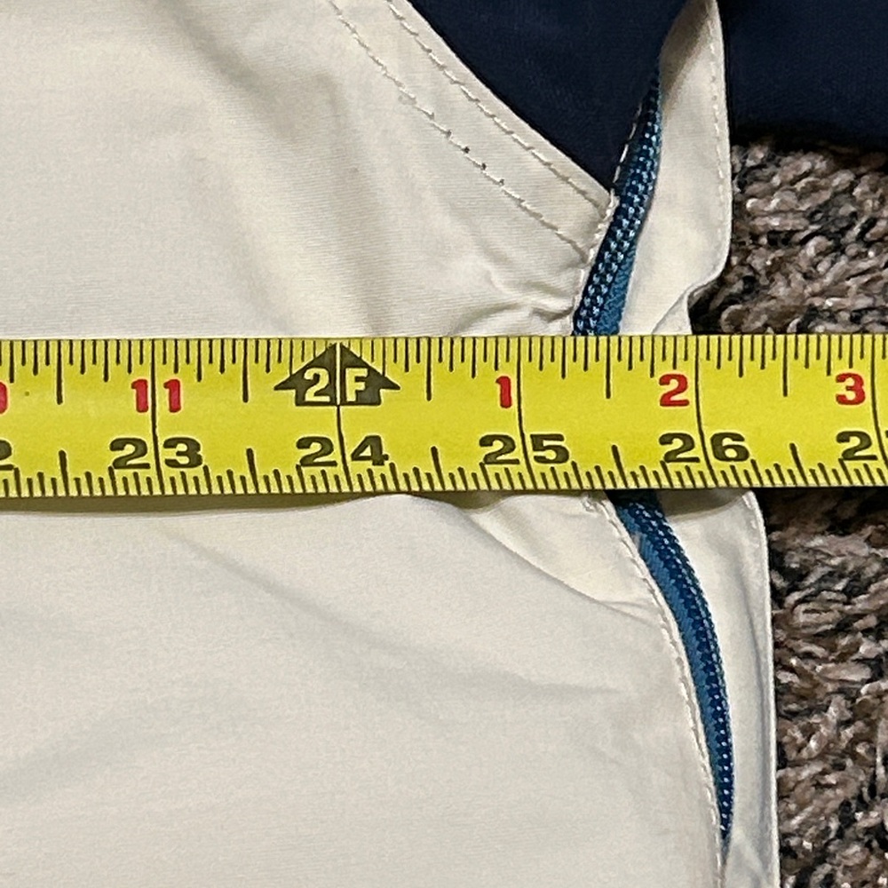 Burton Men's Three-Tone Hooded Jacket Dress Blue, Almond Milk, and Storm Blue - Picture 10 of 11
